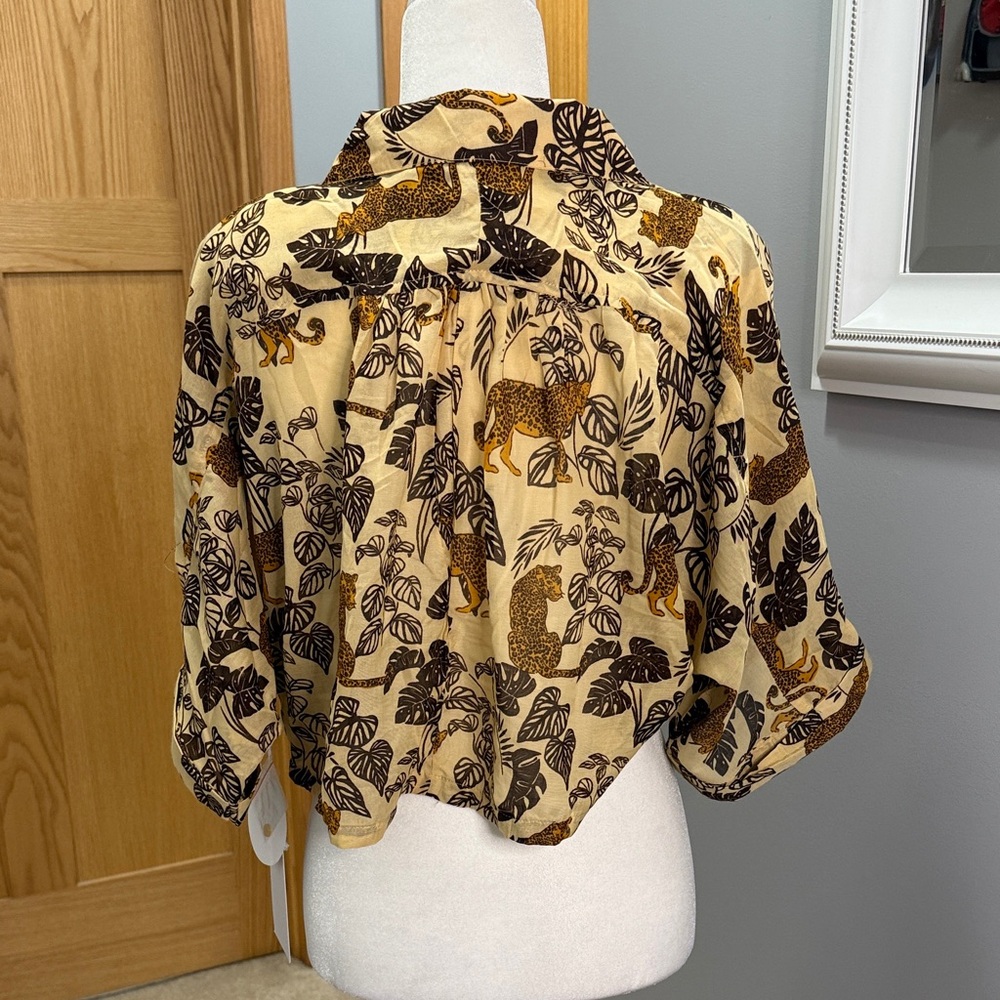 Leopard Print Button Down Set - Picture 3 of 6
